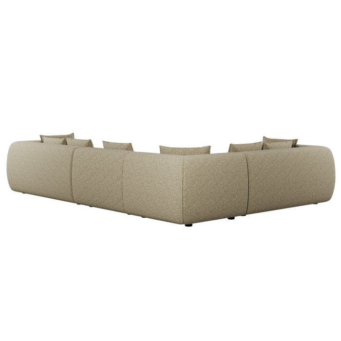 Hugo Byron 6-Seater Left L Shape Sofa with Arms - Staunch Camouflage
