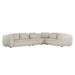 Hugo Byron 6-Seater Right L Shape Sofa with Arms - Nougat Speckle