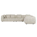 Hugo Byron 6-Seater Right L Shape Sofa with Arms - Nougat Speckle