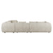 Hugo Byron 6-Seater Right L Shape Sofa with Arms - Nougat Speckle