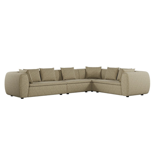 Hugo Byron 6-Seater Right L Shape Sofa with Arms - Staunch Camouflage