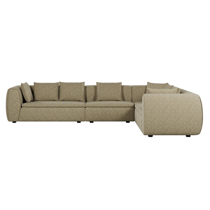 Hugo Byron 6-Seater Right L Shape Sofa with Arms - Staunch Camouflage