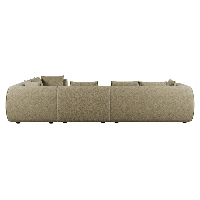 Hugo Byron 6-Seater Right L Shape Sofa with Arms - Staunch Camouflage