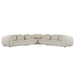 Hugo Byron 7-Seater L Shape Sofa with Arms - Nougat Speckle