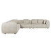Hugo Byron 7-Seater L Shape Sofa with Arms - Nougat Speckle