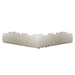 Hugo Byron 7-Seater L Shape Sofa with Arms - Nougat Speckle