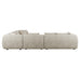 Hugo Byron 7-Seater L Shape Sofa with Arms - Nougat Speckle