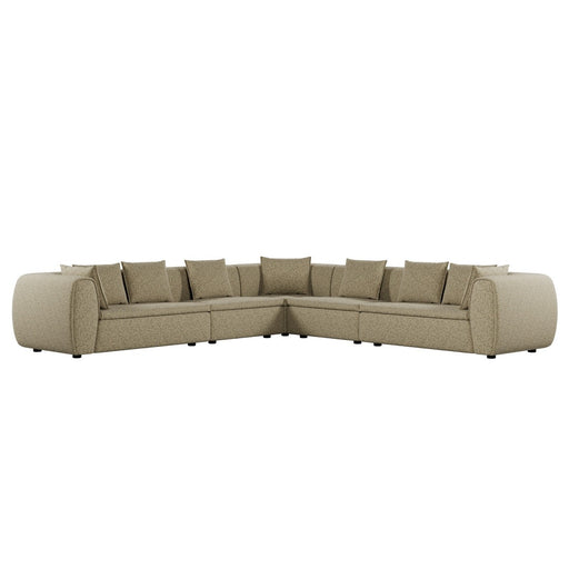Hugo Byron 7-Seater L Shape Sofa with Arms - Staunch Camouflage