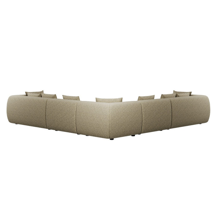 Hugo Byron 7-Seater L Shape Sofa with Arms - Staunch Camouflage