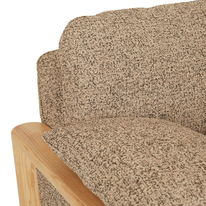 Hugo Remy 3 Seater Sofa - Sand Speckle - Natural Ash