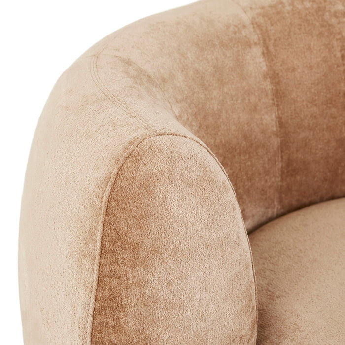 Hugo Vera Swivel 1 Seater Sofa - Sunkissed, close-up detail