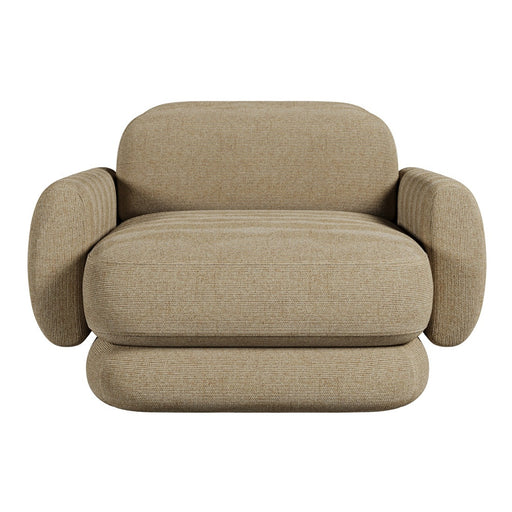 Juno Mello 1-Seater Sofa with Arms - Amber Weave / Oat Milk