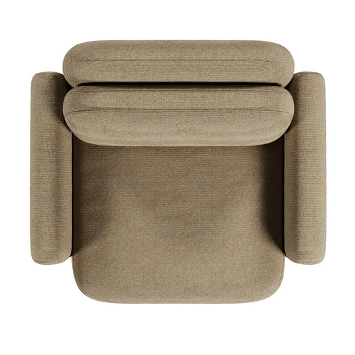 Juno Mello 1-Seater Sofa with Arms - Amber Weave / Oat Milk