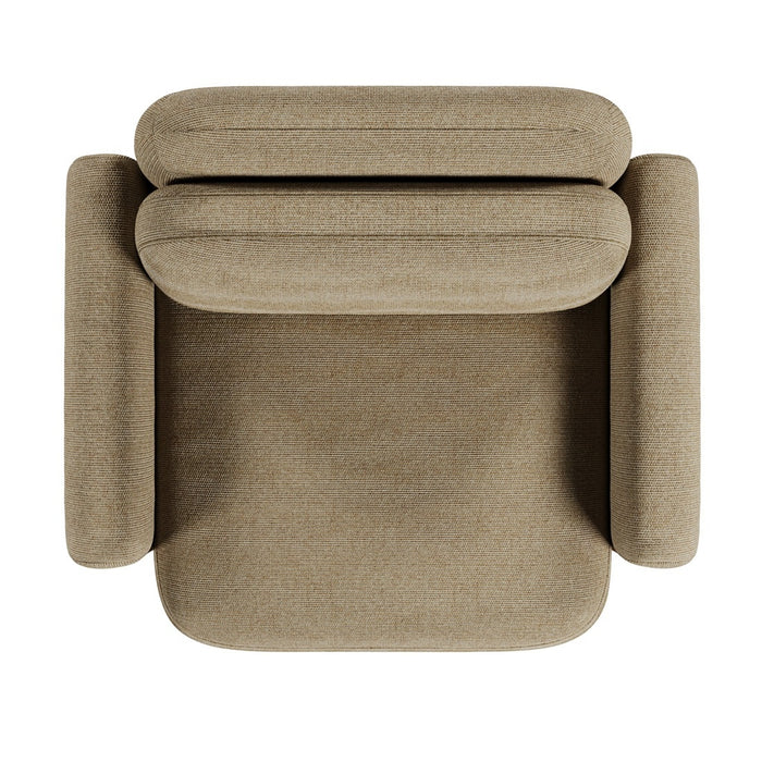 Juno Mello 1-Seater Sofa with Arms - Amber Weave / Oat Milk
