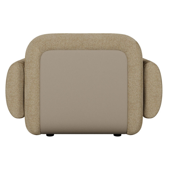 Juno Mello 1-Seater Sofa with Arms - Amber Weave / Oat Milk