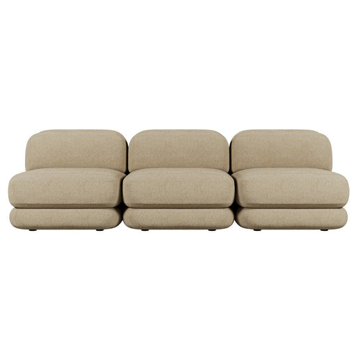 Juno Mello 3-Seater Armless Sofa - Amber Weave / Oat Milk