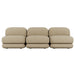 Juno Mello 3-Seater Armless Sofa - Amber Weave / Oat Milk