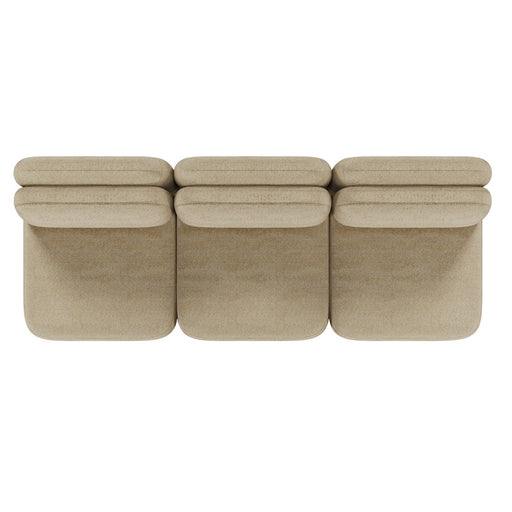 Juno Mello 3-Seater Armless Sofa - Amber Weave / Oat Milk