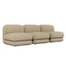 Juno Mello 3-Seater Armless Sofa - Amber Weave / Oat Milk