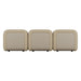 Juno Mello 3-Seater Armless Sofa - Amber Weave / Oat Milk