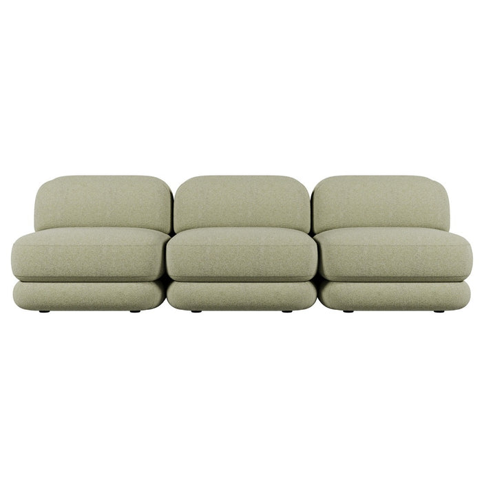 Juno Mello 3-Seater Armless Sofa - Noyack Thyme / Clover