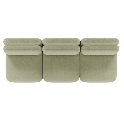 Juno Mello 3-Seater Armless Sofa - Noyack Thyme / Clover
