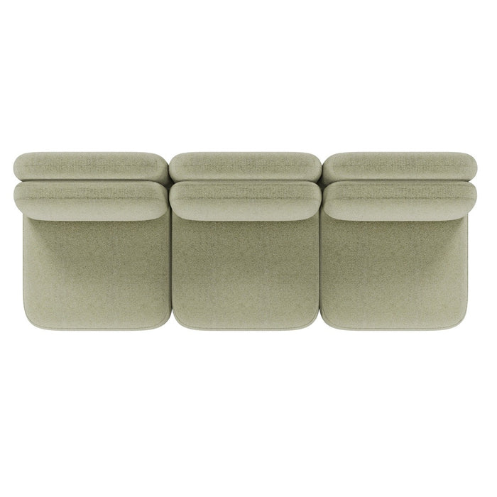 Juno Mello 3-Seater Armless Sofa - Noyack Thyme / Clover