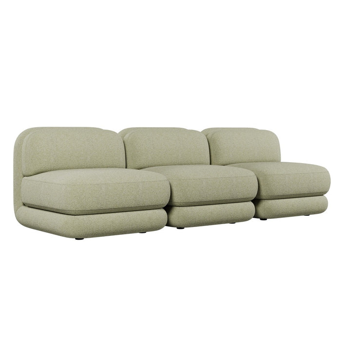 Juno Mello 3-Seater Armless Sofa - Noyack Thyme / Clover