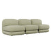 Juno Mello 3-Seater Armless Sofa - Noyack Thyme / Clover