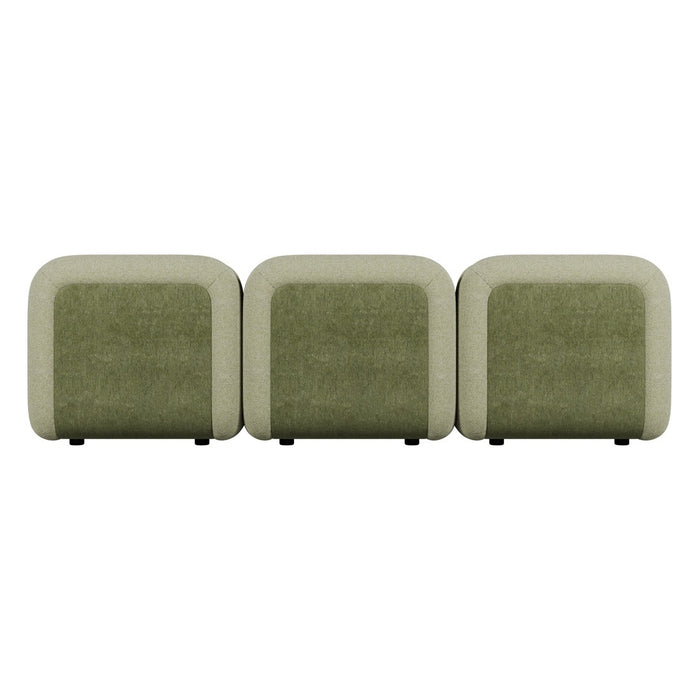 Juno Mello 3-Seater Armless Sofa - Noyack Thyme / Clover