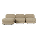 Juno Mello 3-Seater Reversible Chaise Sofa - Amber Weave / Oat Milk