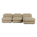 Juno Mello 3-Seater Reversible Chaise Sofa - Amber Weave / Oat Milk