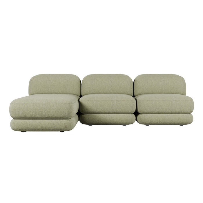 Juno Mello 3-Seater Reversible Chaise Sofa - Noyack Thyme / Clover