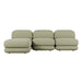 Juno Mello 3-Seater Reversible Chaise Sofa - Noyack Thyme / Clover