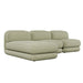 Juno Mello 3-Seater Reversible Chaise Sofa - Noyack Thyme / Clover