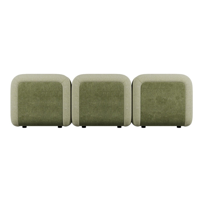 Juno Mello 3-Seater Reversible Chaise Sofa - Noyack Thyme / Clover