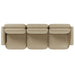Juno Mello 3-Seater Sofa with Arms - Amber Weave / Oat Milk