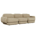 Juno Mello 3-Seater Sofa with Arms - Amber Weave / Oat Milk