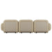 Juno Mello 3-Seater Sofa with Arms - Amber Weave / Oat Milk