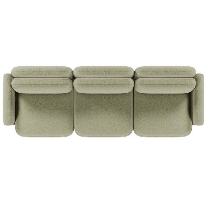 Juno Mello 3-Seater Sofa with Arms - Noyack Thyme / Clover