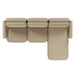 Juno Mello 3-Seater Reversible Chaise Sofa with Arms - Amber Weave / Oat Milk