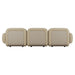 Juno Mello 3-Seater Reversible Chaise Sofa with Arms - Amber Weave / Oat Milk