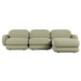 Juno Mello 3-Seater Reversible Chaise Sofa with Arms - Noyack Thyme / Clover