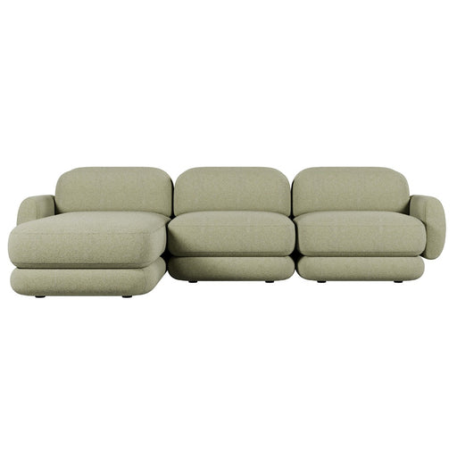 Juno Mello 3-Seater Reversible Chaise Sofa with Arms - Noyack Thyme / Clover