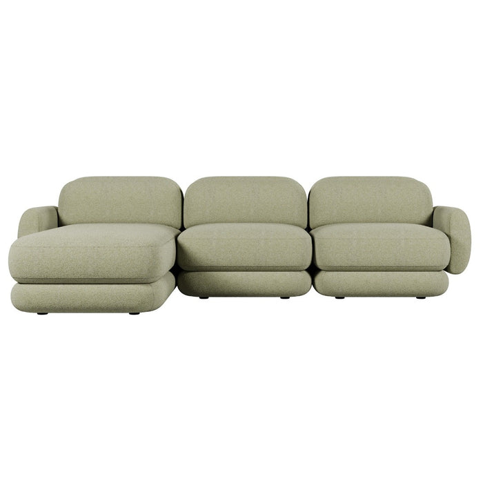 Juno Mello 3-Seater Reversible Chaise Sofa with Arms - Noyack Thyme / Clover
