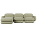 Juno Mello 3-Seater Reversible Chaise Sofa with Arms - Noyack Thyme / Clover