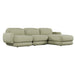 Juno Mello 3-Seater Reversible Chaise Sofa with Arms - Noyack Thyme / Clover