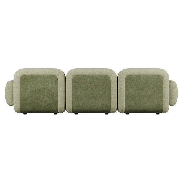 Juno Mello 3-Seater Reversible Chaise Sofa with Arms - Noyack Thyme / Clover