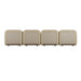 Juno Mello 4-Seater Reversible Chaise Sofa - Amber Weave / Oat Milk