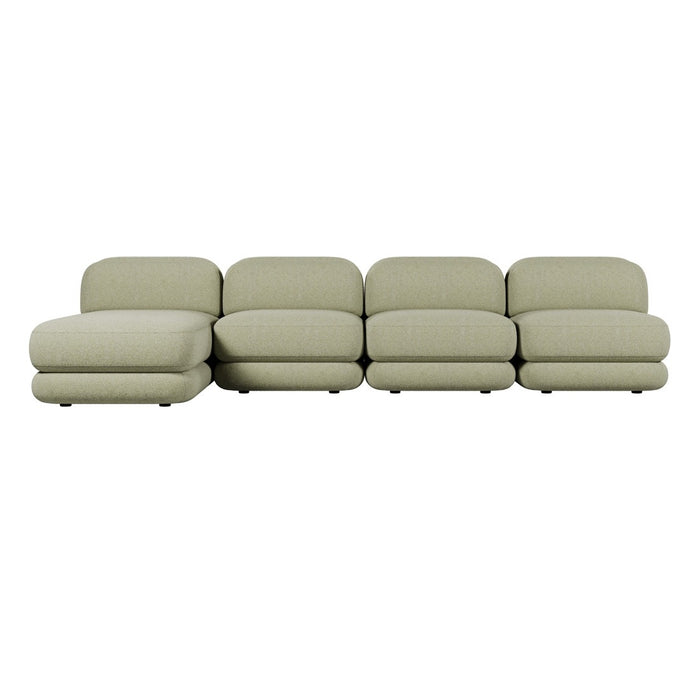Juno Mello 4-Seater Reversible Chaise Sofa - Noyack Thyme / Clover